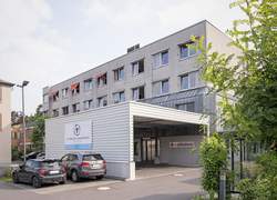 Die Zufahrt zur Notaufnahme des St. Irmgardis-Krankenhauses Süchteln