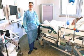 HoverMatt am Patientenbett